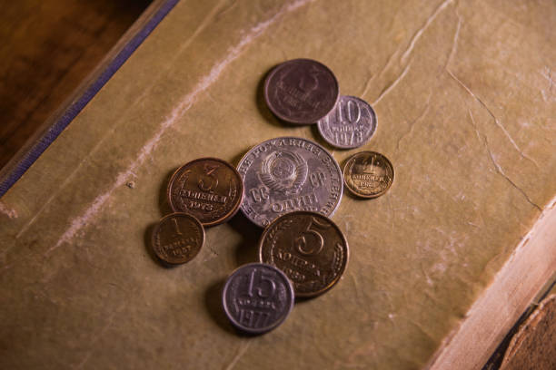 istock Numismatics old Soviet collectible coins 1297651235