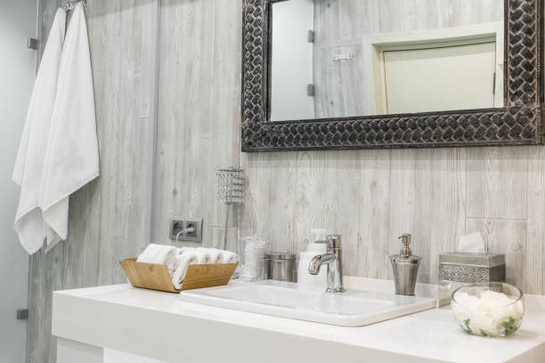 istock interior of the shower room 1297652297