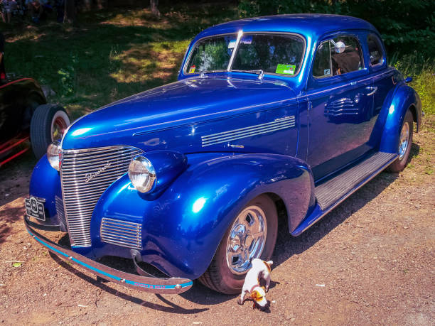 Moncton, New Brunswick, Canada - July 14, 2007 : 1939 Chevrolet Master Deluxe Coupe parked in Centennial Park during 2007 Atlantic Nationals, Moncton, New Brunswick, Canada.