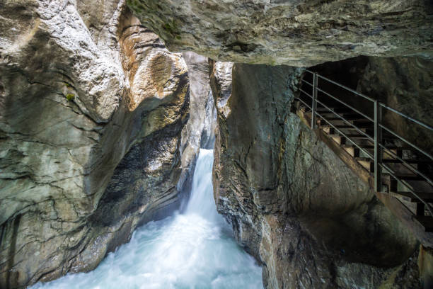istock Glacier gorge in Swiss Alps 1297654712