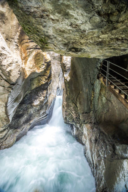 istock Glacier gorge in Swiss Alps 1297654808