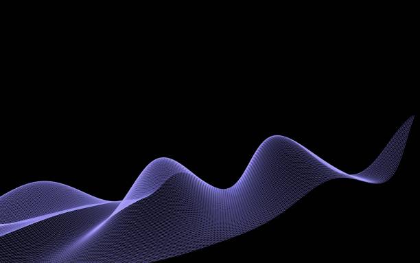 istock Abstract 3d mesh wave background. Futuristic technology style. Elegant background for business presentations. 1297657617