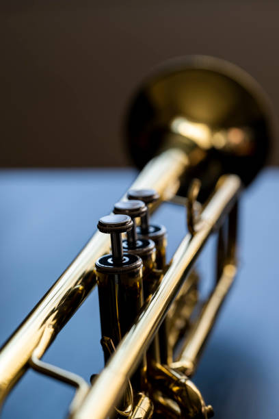 istock Close up on a Trumpets valves 1297660358