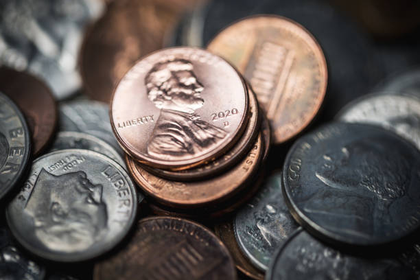 istock Pile of US Coins 1297665229