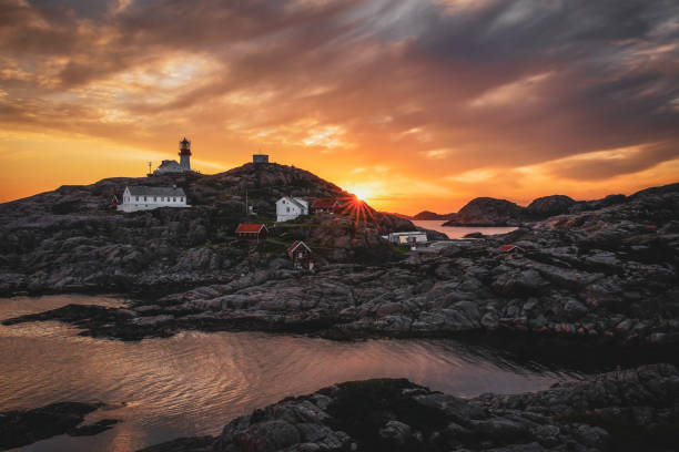 istock Sunset at south cape of Norway 1297666808