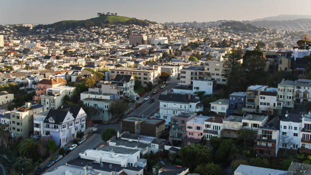 istock Steep Hill in San Francisco - Aerial 1297685504