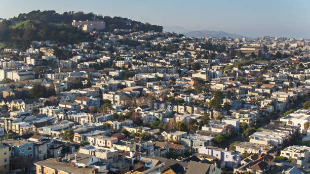 istock Hilly Streets in San Francisco - Aerial 1297685505
