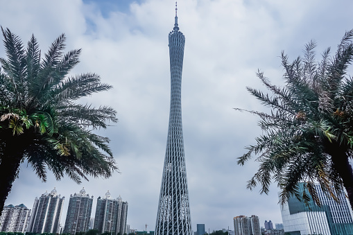 Beautiful Canton Tower in Guangzhou