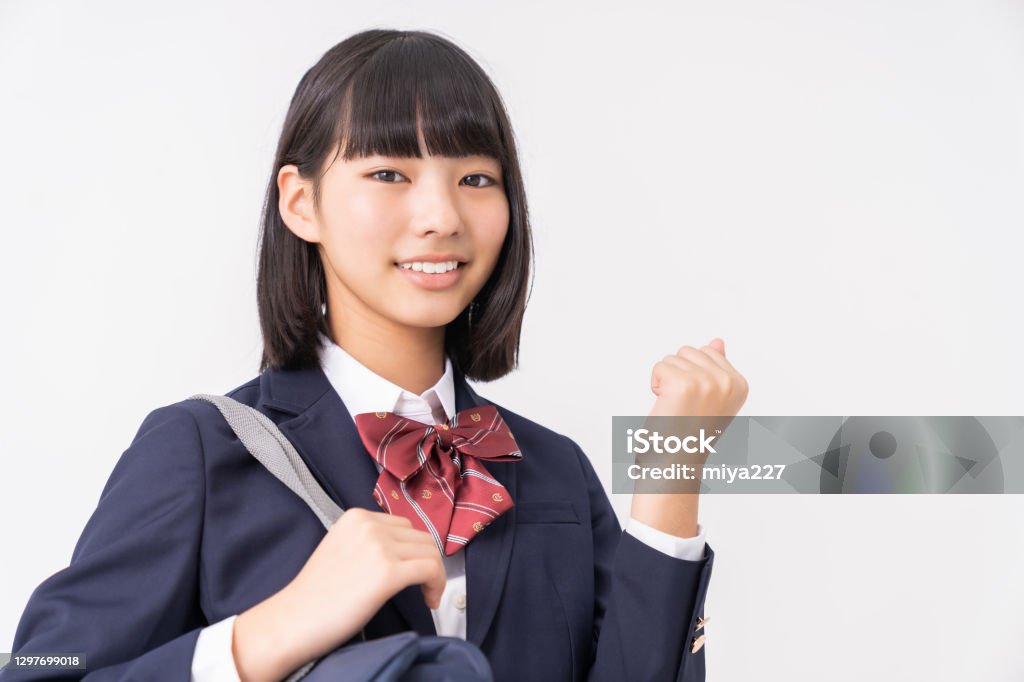 Study Uniform Girl Who Study School Uniform Stock Photo - Download Image Now - Junior ...