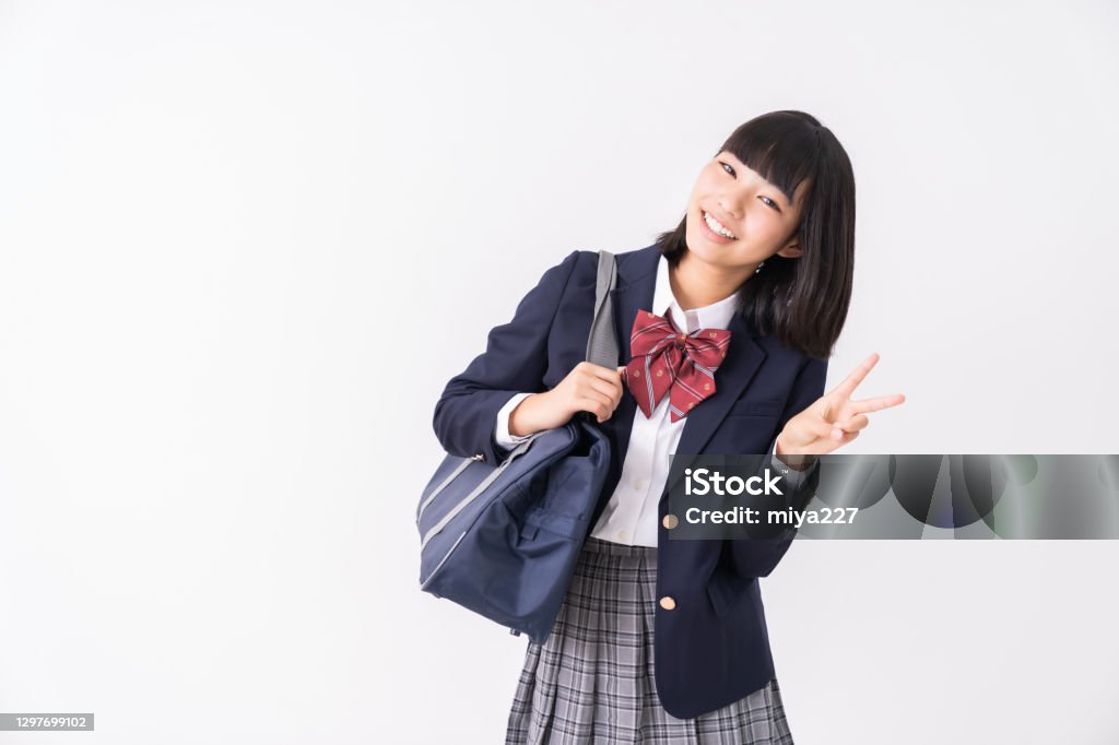 Study Uniform Girl Who Study School Uniform Stock Photo - Download Image Now ...