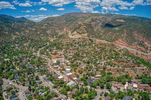 istock Aerial View of Downtown Manitou Springs 1297705539
