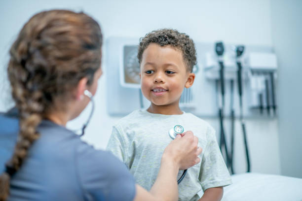 istock Young African boy getting a medical check up 1297708780