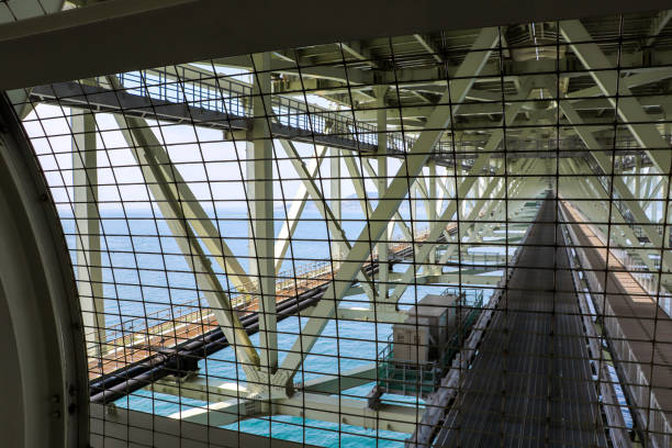 istock Under the bridge girder of Akashi Kaikyo Bridge 1297714564