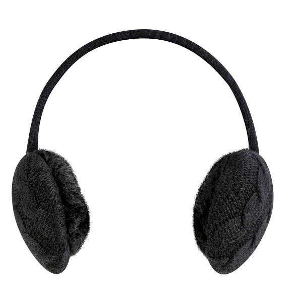 istock Black ear warmer against white background 1297727248