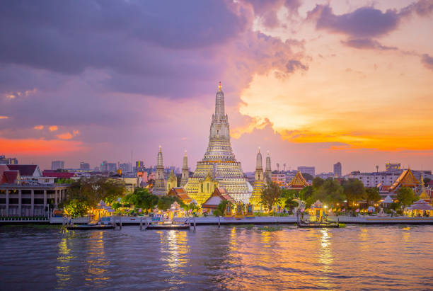 istock Wat Arun at sunset, A Buddhist temple in Bangkok, Thailand 1297727624