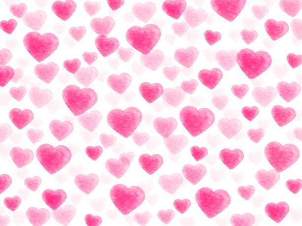 istock Illustration of a red heart pattern filling the screen 1297728928