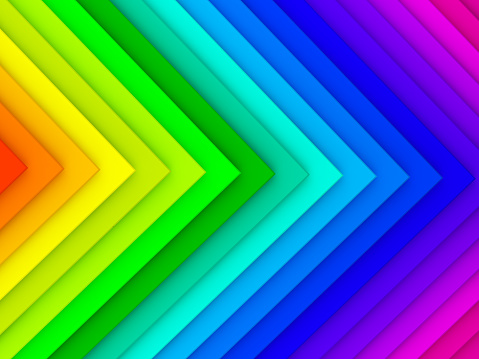Abstract triangle polygon rainbow background