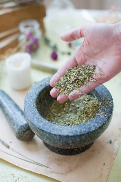 istock Alternative medicine herbal concept. 1297738844