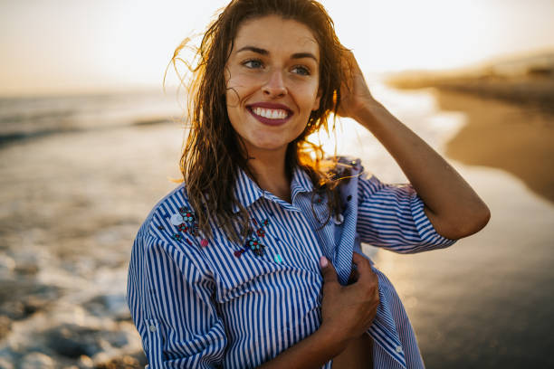 istock Sea and sunset, enough for happiness 1297749215