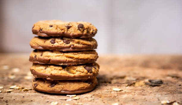 istock Homemade chocolate chip cookies table 1297751140