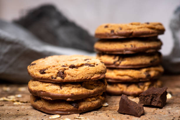 istock Homemade chocolate chip cookies table 1297751172