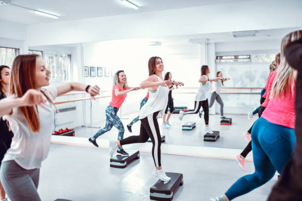 istock Zumba Class For Athletic Females 1297761772