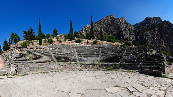 Ancient Theatre (4th cent. B.C.) in Delphi, Greece
