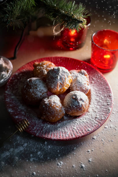 istock Ukranian traditional food Christmas donuts 1297767597