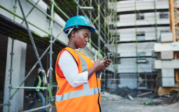 istock Connected with the field team right from her phone 1297771268