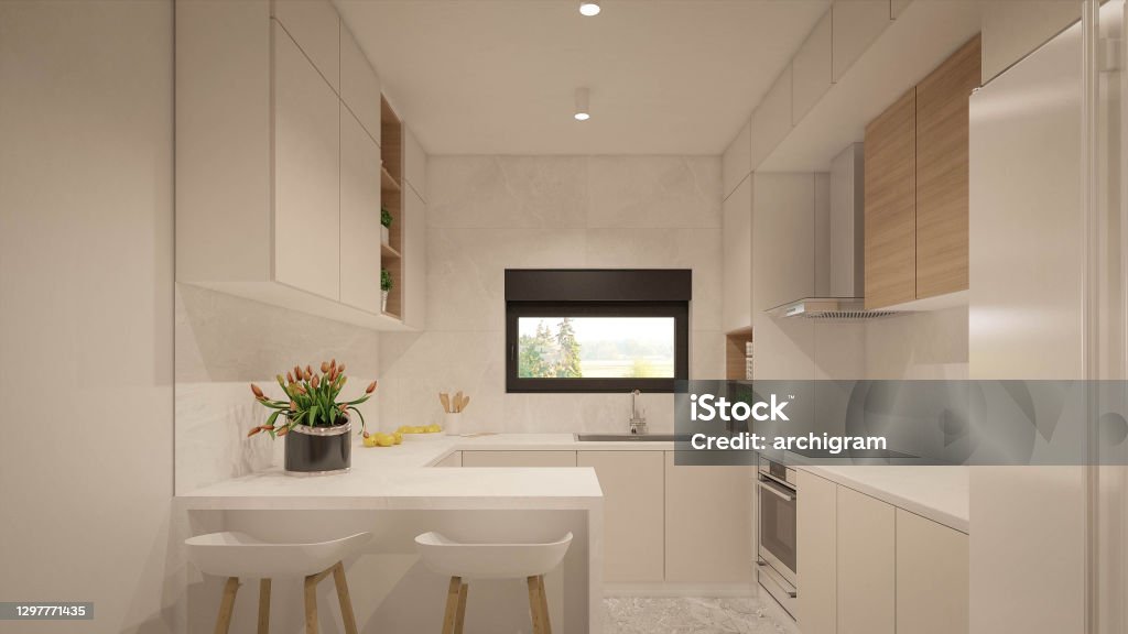 Kitchen Renderings Computer Interior Design Architecture Computer Generated Image Of Kitchen ...