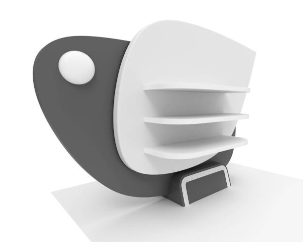 istock Stylized shelf for display advertising product. 1297779776