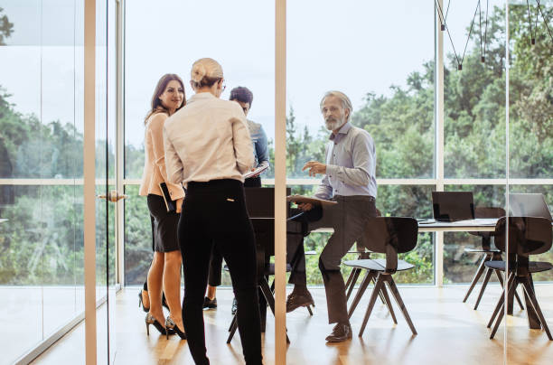 istock Business people having a meeting in the office 1297796514
