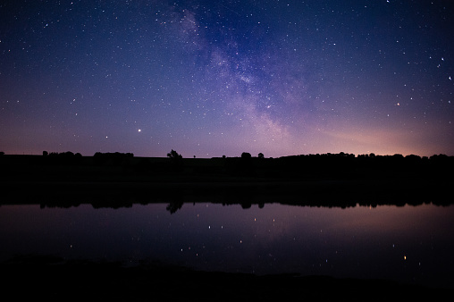 Night sky stock photograph including the Milky Way