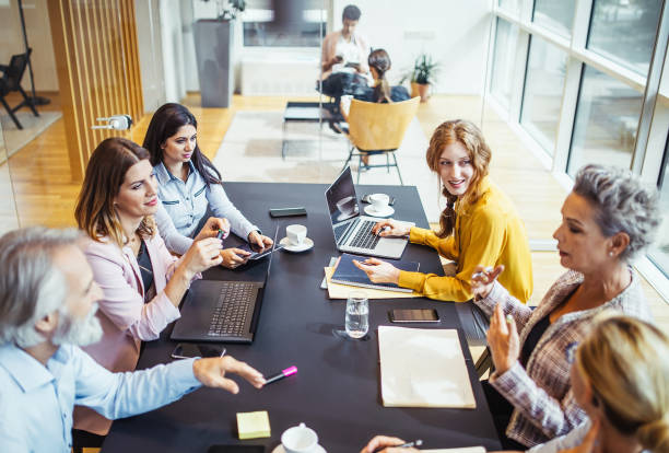 istock Business people having a meeting in the office 1297802857