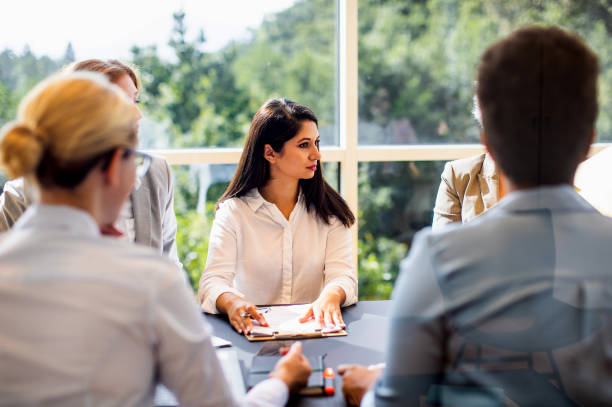 istock Business people having a meeting in the office 1297802956