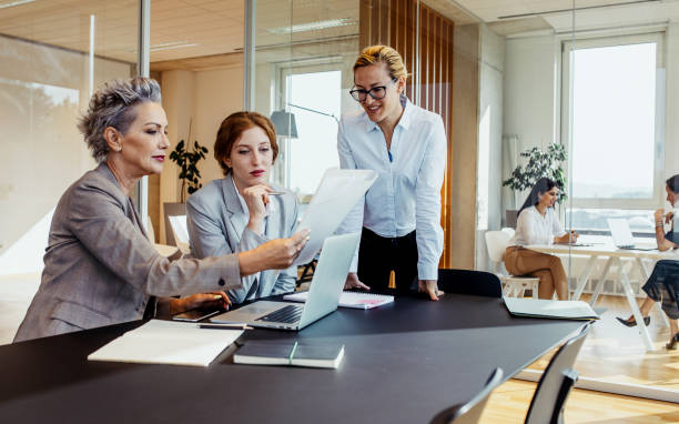 istock Business people having a meeting in the office 1297803204