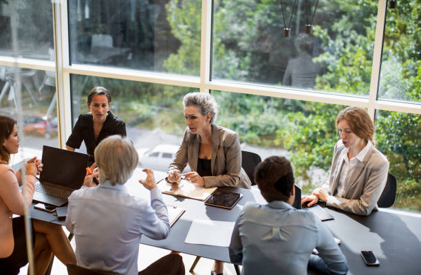 istock Business people having a meeting in the office 1297804415
