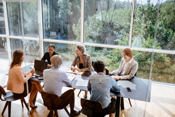 istock Business people having a meeting in the office 1297804765
