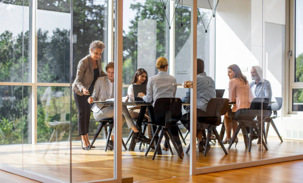 istock Business people having a meeting in the office 1297805925