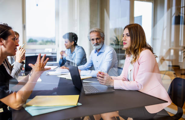istock Business people having a meeting in the office 1297806097