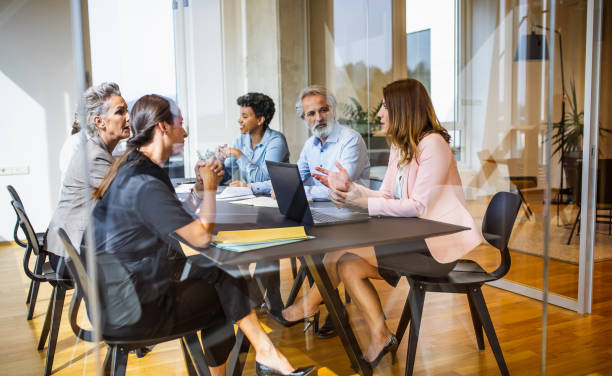 istock Business people having a meeting in the office 1297806105