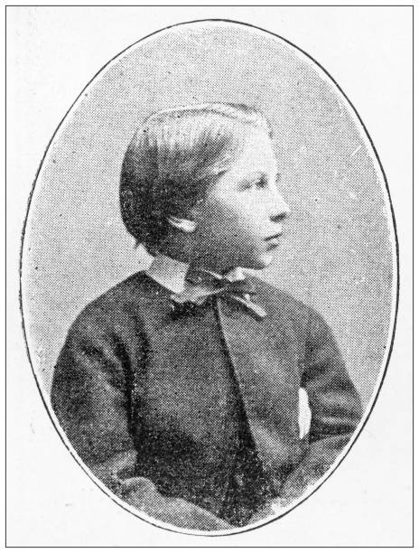 istock Antique black and white photograph: Wilhelm II, German Emperor, 7 year old 1297810251