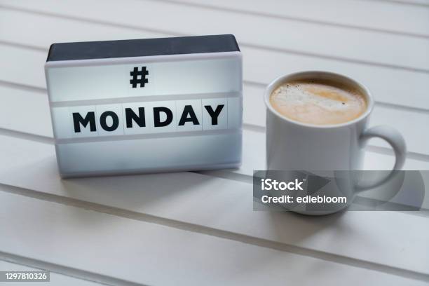 Monday Stock Photo - Download Image Now - Monday, Motivation, Coffee - Drink