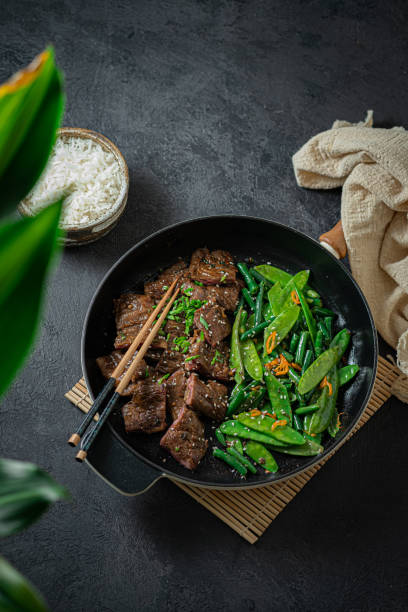 istock Korean Beef Bulgogi, grilled beef steak with spicy sauce 1297811888