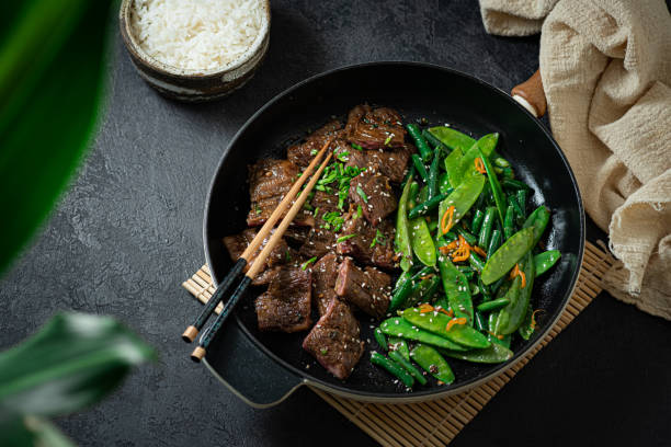 istock Korean Beef Bulgogi, grilled beef steak with spicy sauce 1297811903