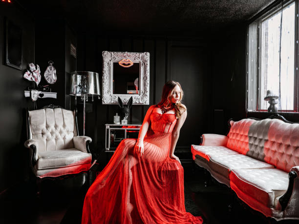 istock Woman  in posing indoors 1297822951