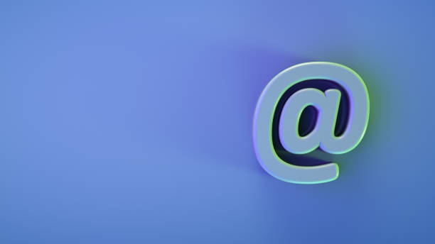 istock At sign. Internet theme poster. Copy space. 1297826454