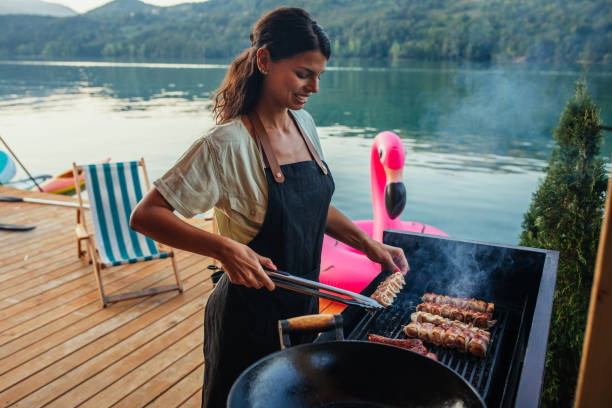 istock Barbecuing in the great outdoors 1297833610