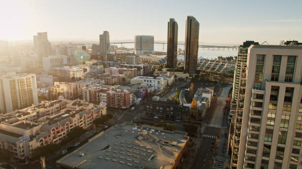istock Sunrise in Downtown San Diego - Aerial 1297837319