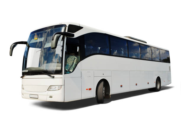 istock White Tour Bus Isolated on White 1297848695